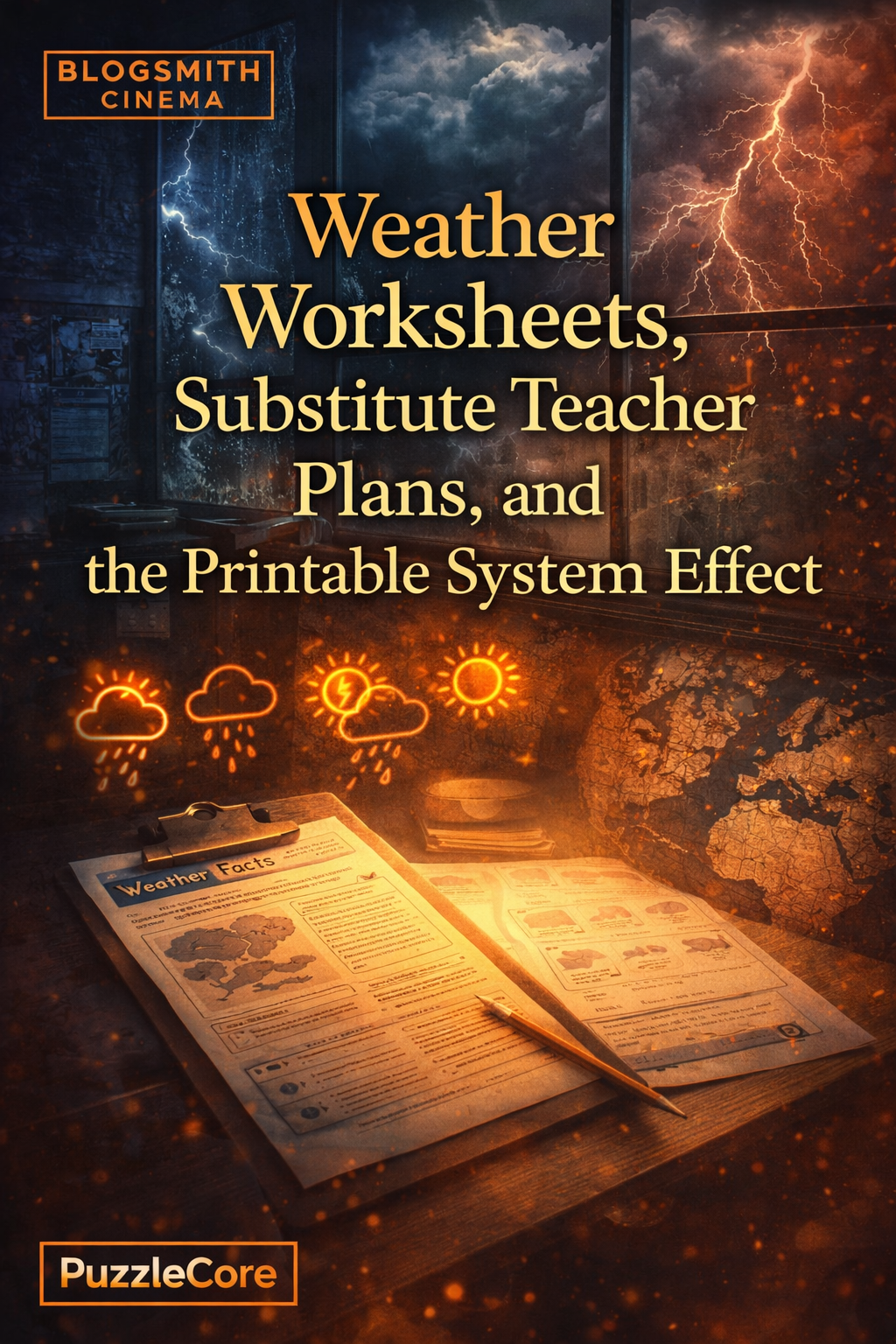 Weather Worksheets, Substitute Teacher Plans, and the Printable System Effect